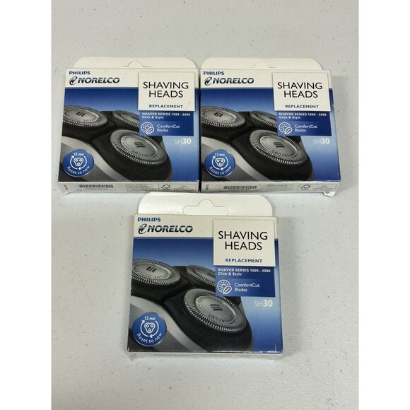Philips SH30/52 Shaving Heads Compatible with Norelco Shaver 1000, 2000, 3000 X3 - Picture 1 of 5
